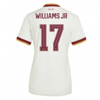 Billige Fotballdrakt Spania Nico Williams #17 Replika Bortedrakt Dame VM 2026 Kortermet